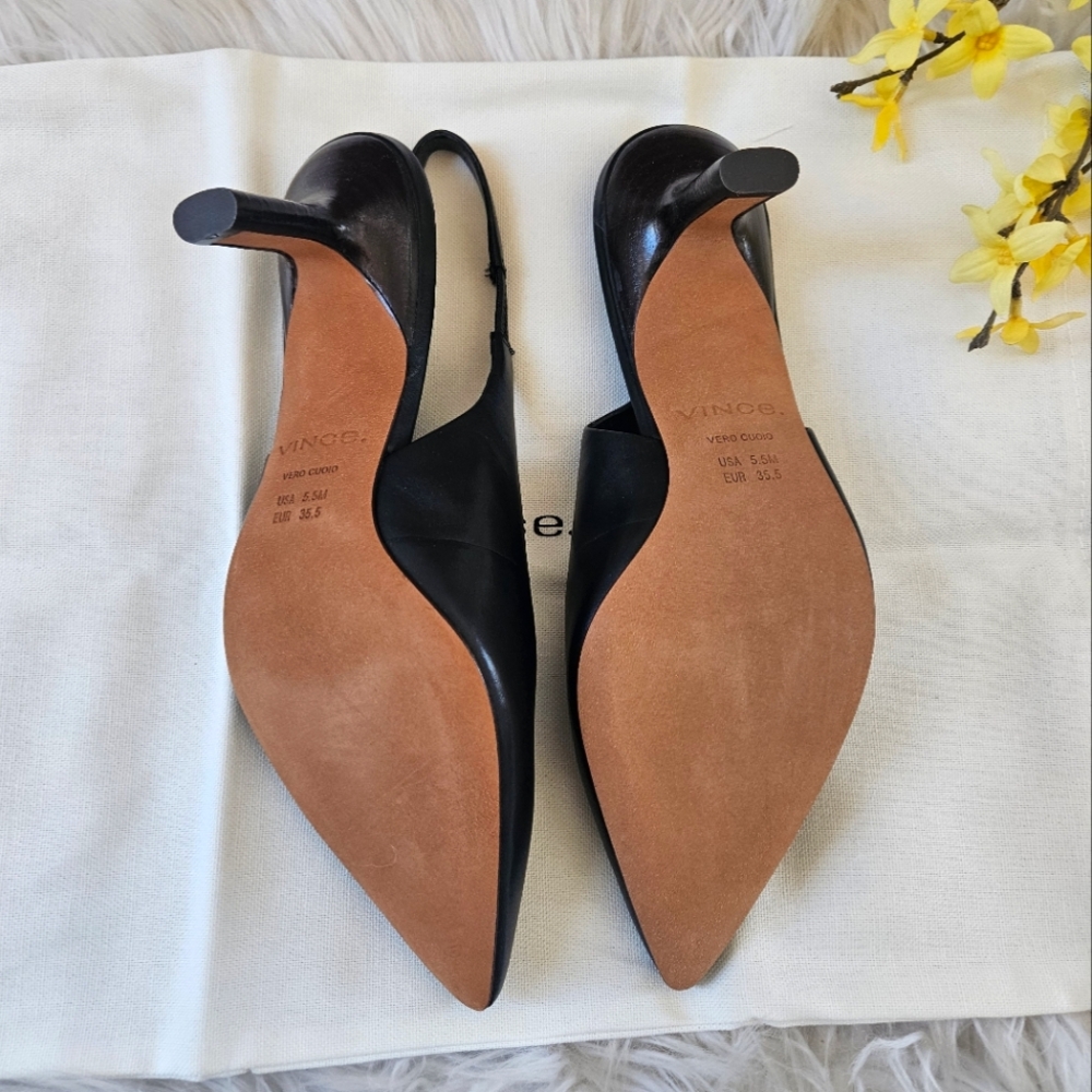 NIB Vince 'Patrice' Leather Slingback Heel - Picture 14 of 17